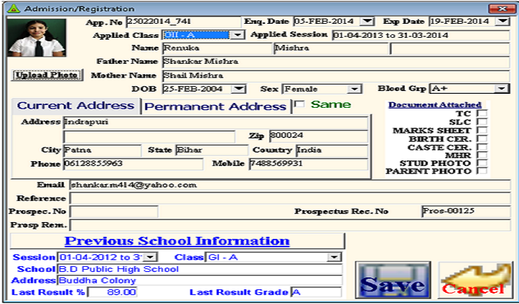 Admission